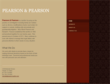 Tablet Screenshot of pearsonandpearsonlaw.com